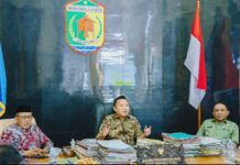 Bupati Delis Pimpin Rapat Evaluasi Pelaksanaan Program Nasional Asta Cita Presiden dan Pencapaian Target RPJMD Morut