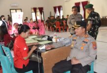 Sambut Hari Bhayangkara ke-80, Polres Morowali Utara Gelar Donor Darah