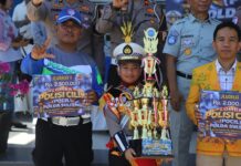 Pocil Morowali Utara Juara I di Ajang Penilaian Pocil oleh Korlantas Polri di Palu