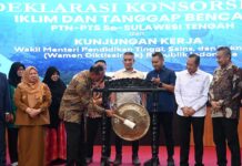 Wagub Resmikan Deklarasi Konsorsium Iklim PTN-PTS, Dorong Kampus Jadi Solusi Kebencanaan Sulteng