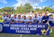 Cetak Hatrick dan Bawa Berani FC Menang 7-1, Gubernur Anwar Hafid Resmi Buka Berani Juara Pagimana 2026
