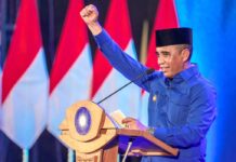 Pelantikan PAN Sulteng, Gubernur Anwar Hafid Ajak Sinergi Optimalkan Potensi Daerah