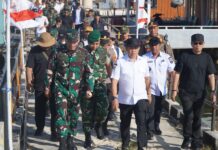Bupati Morowali Iksan Hadiri Pembukaan TMMD ke-129 di Pulau Umbele