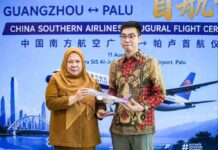 Wagub Reny Sambut Penerbangan Perdana China Southern Airlines Rute Palu-Guangzhou