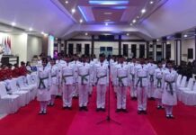 Dikukuhkan, 50 Paskibraka Poso Siap Mengemban Tugas Negara