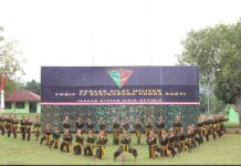 Pimpin Langsung 202 Prajurit, Danyonif TP 825/GYS Gelar Peragaan Pencak Silat Militer (PSM) di Kompi Molino