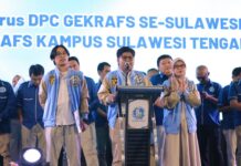Gekrafs Kampus Sulawesi Tengah Resmi Dilantik, Siap Cetak Pemimpin Kreatif untuk Kemajuan Ekonomi Daerah