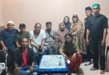 Pengurus Yayasan Khalid bin Walid Sulawesi Tengah, Palu, Sigi dan Donggala Jenguk Ustad Sugianto Kaimudin
