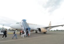 Penerbangan Perdana IMIP-Palu Bawa 158 Penumpang