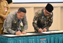 Bupati Morowali, Iksan Baharudin Abdul Rauf Hadiri Penandatanganan Kerja Sama Replikasi Aplikasi SISGITA di Tangsel