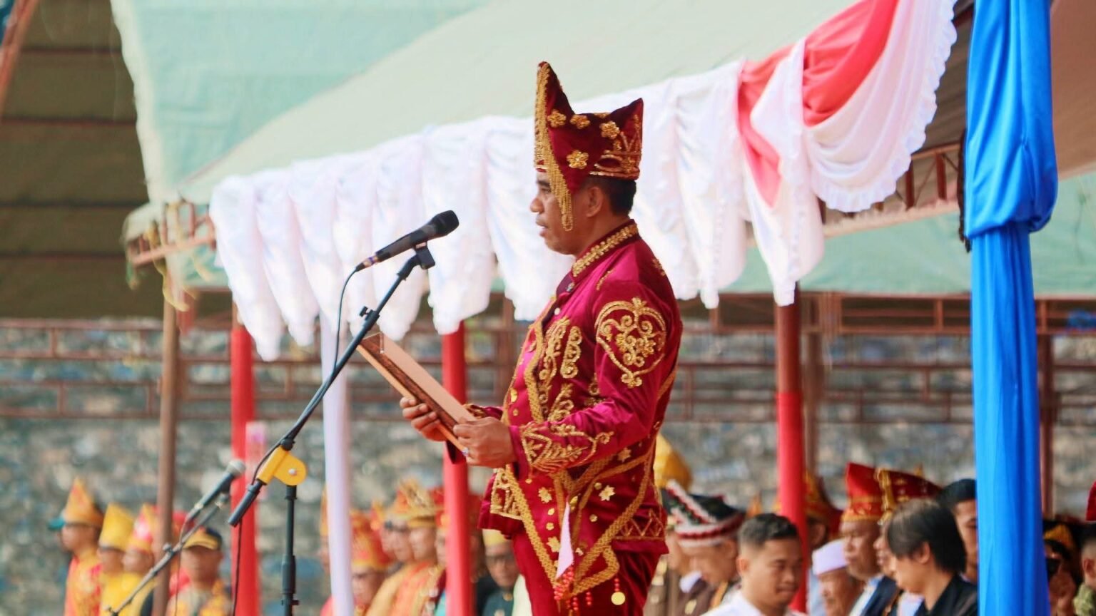Gubernur Anwar Hafid Irup Upacara Peringatan HUT Ke-13 Kabupaten ...