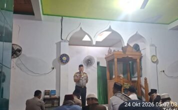 Subuh Bersama Warga, Kapolres Morowali Ajak Masyarakat Perangi Judi Online dan Cegah Karhutla
